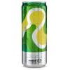 Can is upright showing green and yellow swirls mixed with glossy and textured surfaces.